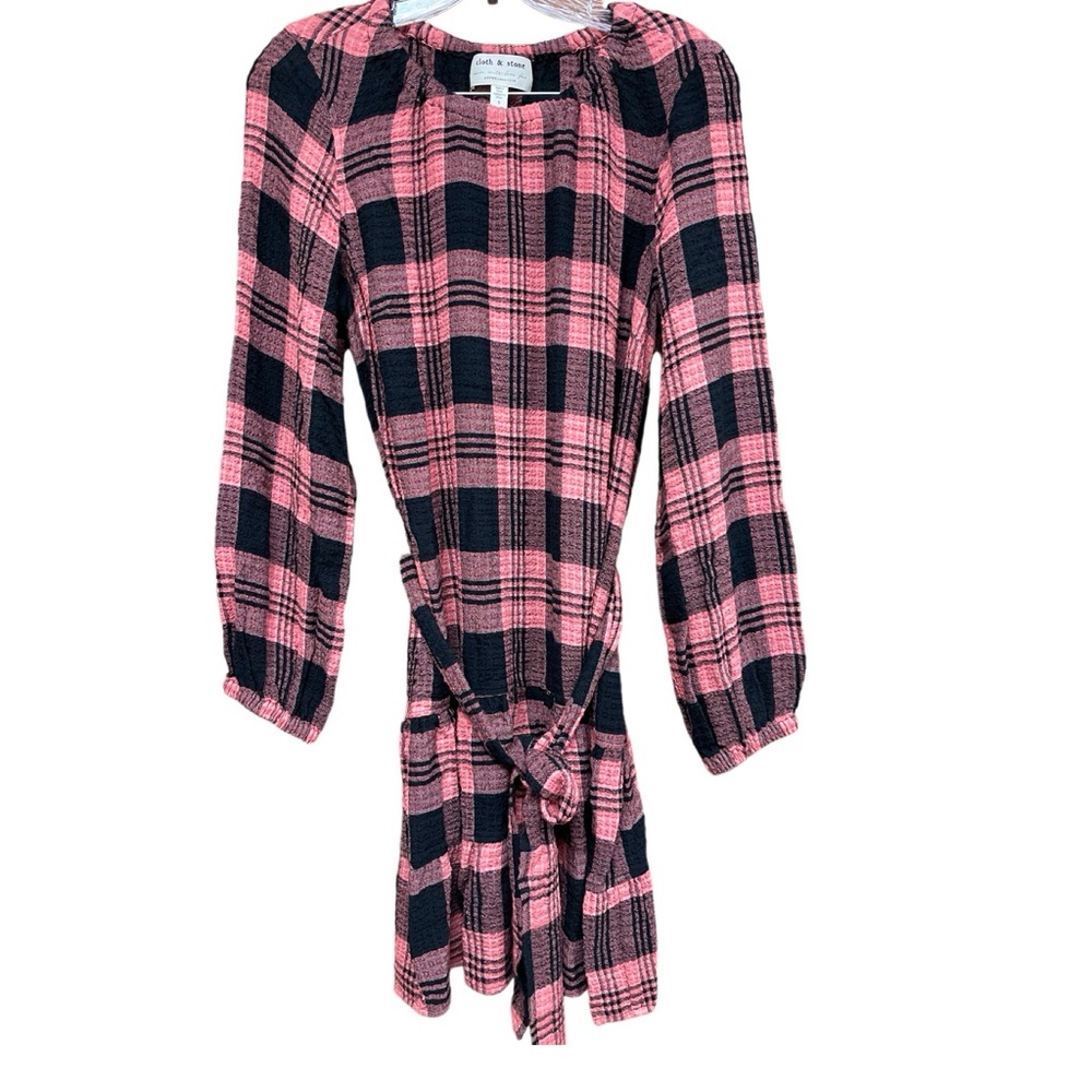 ANTHROPOLOGIE Cloth & Stone Daia Plaid Mini Dress S - Picture 6 of 11
